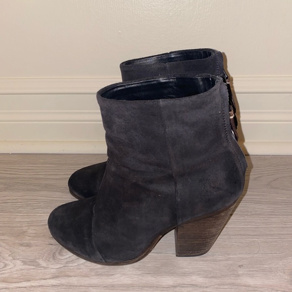 Rag & Bone Suede Black booties - Picture 2 of 4